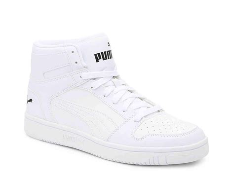 puma high top sneakers white.